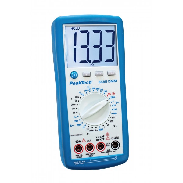 Details about   Peaktech 3335DMM Multimeter Display 3½ Autorange 4-Digits Manual Yes/Yes 