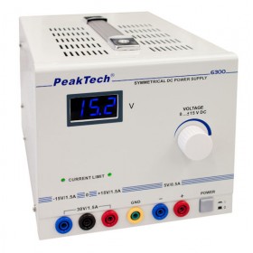 PeakTech 6035 D Digital Labornetzgerät 0-30 V/0-2,5 A DC 5/12 V/0,5 A fest 